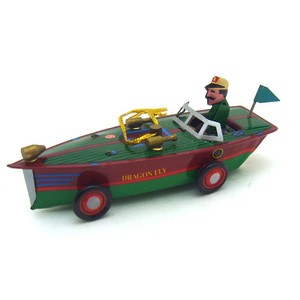 Ornement de bateau en métal coloré de qualité supérieure, cadeau de vacances, décoration nostalgique, jouet flottant, accessoire de jeu, décoration intérieure - Product Image 2