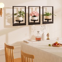 Étagère à plateaux pour plantes d'intérieur en métal léger de style Art Déco pour la décoration de la fenêtre et du salon