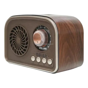 Venta al por mayor de diseño vintage recargable BT altavoz <span class=keywords><strong>radio</strong></span> FM con soporte para teléfono - Product Image 3