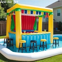 Barre gonflable de piscine de vente chaude avec la barre gonflable flottante de sièges pour l'arrière-cour, les parcs aquatiques et l'amusement de partie
