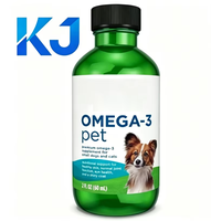 Minyak Ikan Omega-3 Vitamin E Cair untuk Anjing Kucing - Botol 60ml EPA DHA Kesehatan Kulit Bulu Sendi Mata Umur Simpan 24 Bulan