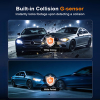 Caméra de tableau de bord 1080p à 3 canaux avec vision nocturne et capteur G, moniteur de voiture, caméra embarquée pour voitures - Meilleures ventes