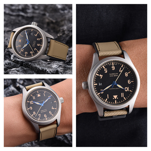 JUELONG FKMラバーハイブリッド防水セイルクロス腕時計ストラップ、クイックリリースフッ素ゴムストラップハイブリッドキャンバス腕時計バンド - Product Image 5