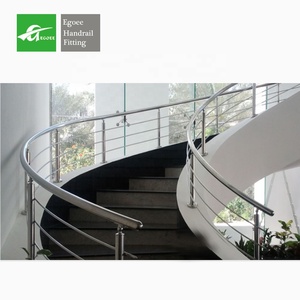 Barandilla Moderna de Acero Inoxidable SS304 con Diseño de Rejilla de Vidrio para Escaleras y Terrazas, Certificación ISO-9001, <span class=keywords><strong>Precio</strong></span> Competitivo por Metro - Product Image 5