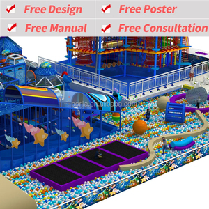 Área de juegos interior para niños, conjunto de equipos de juego suave, área de juegos interactiva comercial con tobogán y estructura de escalada - Product Image 5