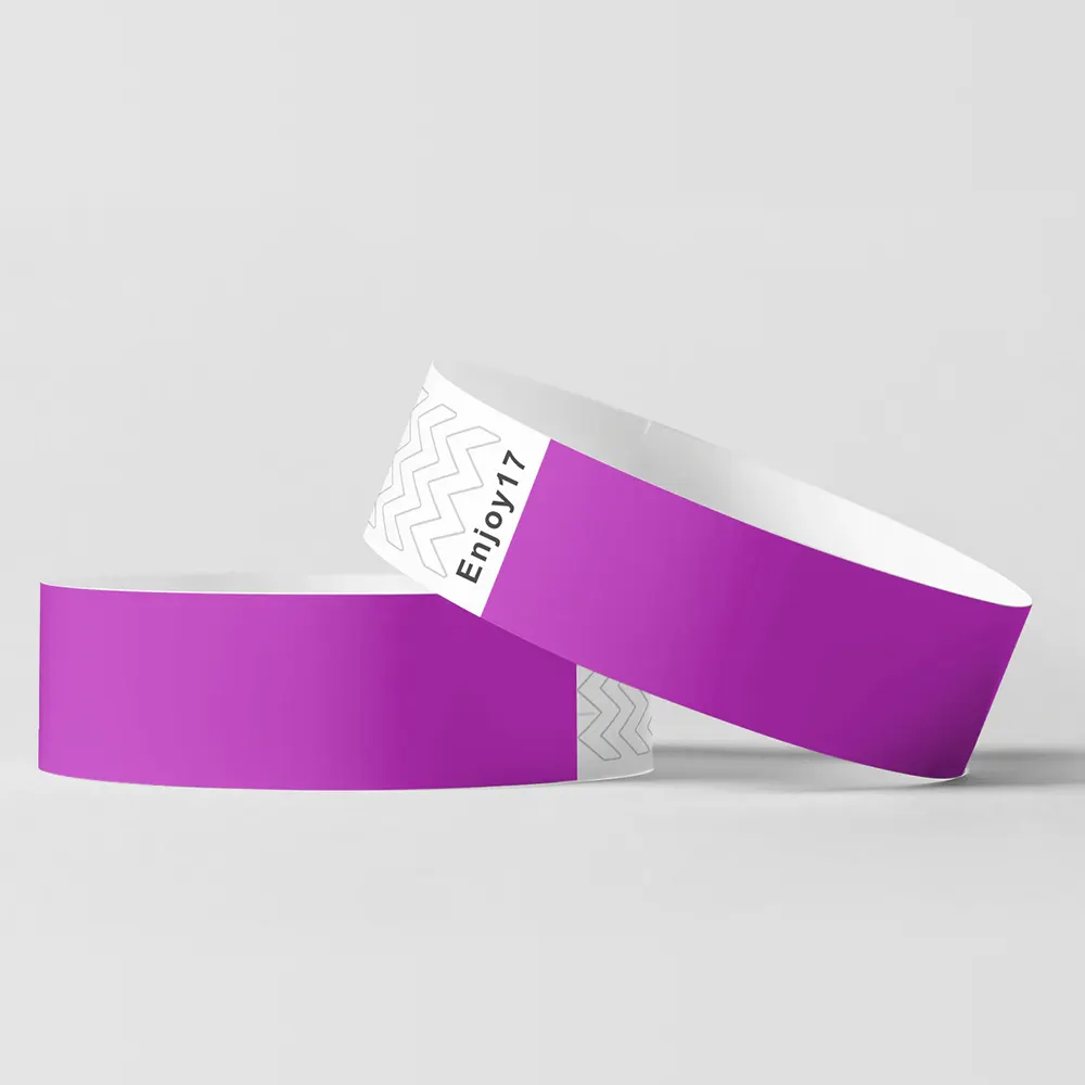 Wegwerp Dupont Papier Tyvek Custom Concert Promotie Kleurrijke Armband Polsbandje