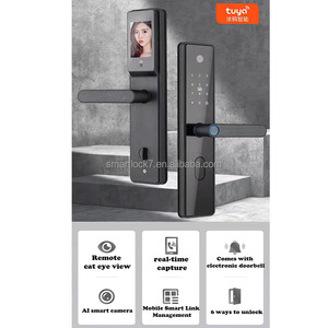 Venta caliente Cerraduras Para Puertas De Casas Inteligentes Reconocimiento de huellas dactilares sin llave TUYA APP Puerta Mirilla Cámara Wifi - Product Image 4