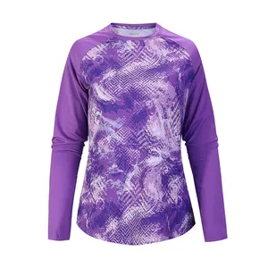 Custom Design Long Sleeves Women Outdoor Fishing Wear UPF 50+ UV Anti Protective Fishing Shirts