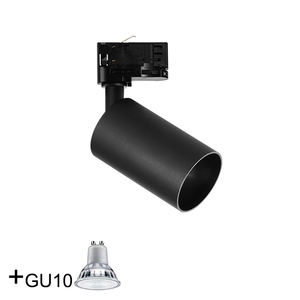 Carcasa de aluminio GU10 Lumiere Sur Rail Factory Buen precio Focos con adaptador de riel para perfil montado en riel de 2 cables y 4 cables - Product Image 1