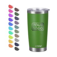 Gobelet isotherme en acier inoxydable à double paroi, tasse de voyage pour café avec couvercle, sans BPA, réutilisable, vente en gros
