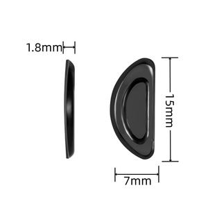 <span class=keywords><strong>Lunettes</strong></span> antidérapantes en silicone, coussinets nasaux transparents pour <span class=keywords><strong>lunettes</strong></span>, coussinets nasaux souples et confortables en forme de rainure - Product Image 4