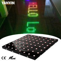 Sol de danse LED à 64 points RGB, à induction de pression, contrôlé par DMX, pour parcs d'attractions - Vente en gros
