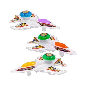 Avion jouet à tirer sur une corde, modèle de chasseur en plastique, lumineux, pour enfants de 2 à 4 ans, unisexe - Product Image 1
