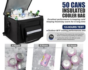 Cooler Bags Custom Logo Insulated Large Capacity Hand Carry Cooler Bag for Family Picnic Cooler Bags - Product Image 4