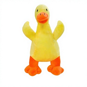 Interactive <b>Large</b> Dog Toy Low Frequency Grunting Hippo Duck Corgi Squeaky Plush 4.Heavy Duty Grunting Plush Dog Toy <b>Large</b> Animal - Product Image 3