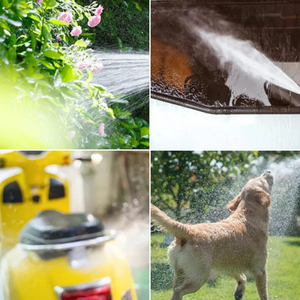 Pistola de agua de lavado de coches de plástico ajustable de 10/15/20m con boquilla de manguera de jardín de alta presión pistola de lavado de tubo de resorte de pulverización - Product Image 6