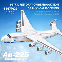 EN STOCK JJ9093 MOC Avion de transport An-225 Blocs de construction Modèle d'avion Briques Jouets d'assemblage pour garçons Coffret cadeau de Noël