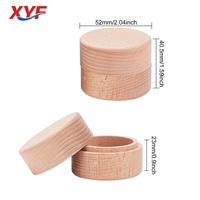 Mini boîte ronde en bois pour alliances de mariage, boîtes à bijoux en bois, boîte de rangement en bois, étui pour bibelots