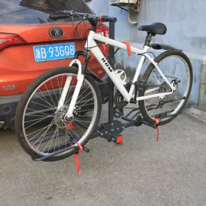 220lbs емкость заднего коричневый Автомобильный багажник для велосипеда держатель подставка 2 дюймов сцепного устройства приемник OEM велосипедная тележка-стеллаж для выставки товаров