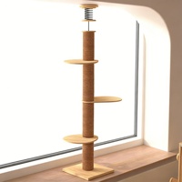Arbre à chat en bois et sisal, écologique, motifs personnalisables, vente en gros, grande taille, DEM/DOM disponible