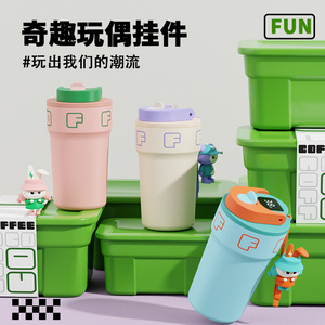 Stainless Steel Vacuum Insulated Tumbler 500Ml Dual Spout Coffee Cup For Giveaways - Product Image 4
