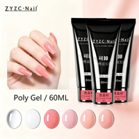 Gel Poly UV de Construction d'Ongles Marque Privée OEM ODM, Gel d'Extension d'Ongles à Dissoudre, Commande en Gros pour Salons de Manucure