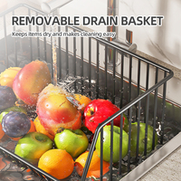 Carrito de almacenamiento con ruedas apilable de alambre metálico para despensa de cocina, carrito con soporte para suelo, cestas de almacenamiento de frutas y verduras