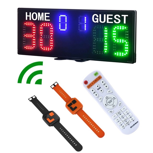 YIZHI Remote & Watch Control Outdoor Indoor Padel Court Electronic Scoring Display Board Portable LED Digital Tennis Scoreboard
