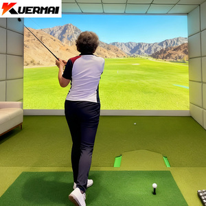 Ticari kapalı kullanım için kızılötesi dokunmatik ekranlı KUERMAI etkileşimli AR <span class=keywords><strong>Golf</strong></span> simülatörü - Product Image 2