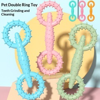 Nouveau jouet à mâcher pour chien en caoutchouc, anneau de traction, bâton de dentition interactif, résistant à l'usure