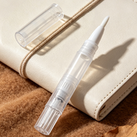 Stylo cosmétique torsadé en PP de petite taille avec logo personnalisé, couleur transparente, vide, pour correcteur et gloss à lèvres