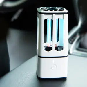 USB قابلة لإعادة الشحن ضوء الأشعة فوق البنفسجية لتنظيف الهواء USB صغيرة صغيرة سيارة مبيد للجراثيم المحمولة التعقيم LED مصباح الأ