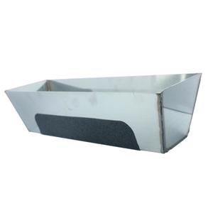 Padella di fango in acciaio inossidabile da 14 pollici per costruzione a prova di ruggine con fascia rinforzata per intonacatura-parte di macchinari usati - Product Image 1