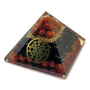 Pirámide de Orgón con Piedras Preciosas Negras, Cristal Tallado, Decoración Curativa, Feng Shui, Adorno para el Hogar - Product Image 3