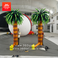 Modèle gonflable géant de palmier de 10 pieds, personnalisable à 360 degrés, pour la publicité et la décoration d'événements