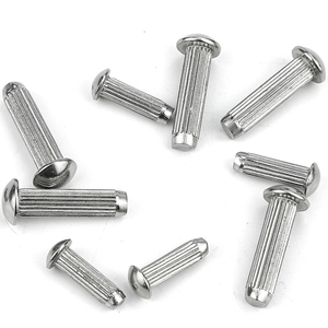 Lot de 10 rivets pleins à tête ronde moletée en acier inoxydable 201 pour étiquettes et plaques signalétiques M1.6 M2 M2.5 M3 M3.5 M4 M4.5 M5 M6 - Product Image 4