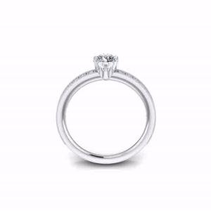 Anillos de compromiso de oro amarillo de 18 quilates de diseñador personalizado de alta calidad para mujeres para ocasiones de boda - Product Image 3