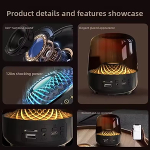 Altavoz Inalámbrico para Computadora de Escritorio con Acabado Brillante, Alto Volumen, RGB, Recargable, Ideal para Regalo - Product Image 6