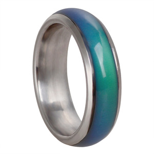 Anneau de température GT <span class=keywords><strong>2022</strong></span> en acier inoxydable, capteur de température sensible, anneau changeant de couleur d'humeur - Product Image 6