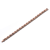 Bracelet magnétique en alliage de cuivre, motif feuille en X, style antique, bijoux de soulagement de la santé, pour hommes et femmes, vente en gros, personnalisable OEM