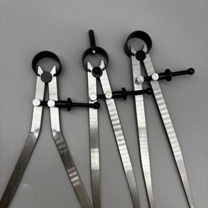 Juego de 3 Calibradores de Resorte de Alta Precisión de <span class=keywords><strong>8</strong></span> Pulgadas, Acero al Carbono, Divisor Exterior, Herramienta de Medición, Marcador de Madera, Personalizable - Product Image 2