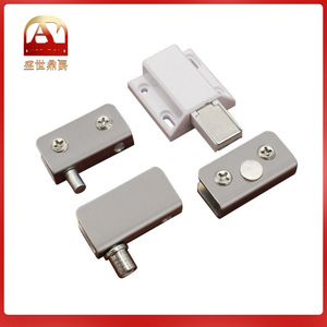Stainless Steel Glass Door Magnetic Catch <b>Single</b> Door Cabinet Door Latch Minimalist Design - Product Image 5