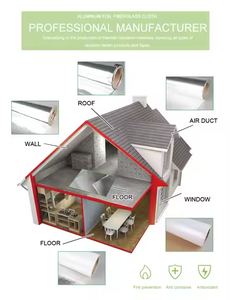 Reflectancia 97% Laminado <span class=keywords><strong>Fiol</strong></span> Película Certificación CE Tela tejida Película de aluminio para revestimiento de contenedores - Product Image 4