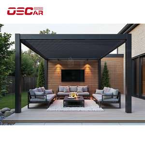 Pérgola Bioclimática de Aluminio para Jardín, Fiestas y Barbacoas, Diseño Ajustable, Soporte de Esquina <span class=keywords><strong>2x2</strong></span> - Product Image 3