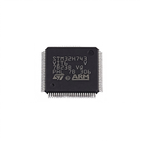 STM32H743VIT6 LQFP100 MCU Cortex-M7 de 32 bits, 480 MHz, 2 MB de memoria Flash, original, genuino, en stock, chip SMD