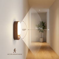 Nouvelle Lampe Murale Intelligente à Capteur Corporel LED, Veilleuse Tricolore Magnétique Rechargeable pour Chambre et Armoire