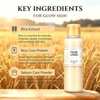 Logo personnalisé Peptide coréen hydratant en profondeur blanchissant toner laiteux pour le visage peau verre