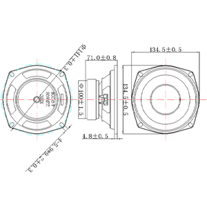 5.25 inch 135mm woofer 4ohm 20W loa đa phương tiện không thấm nước cho các ứng dụng âm thanh khác nhau - Product Image 6