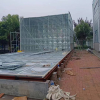 Industrieller 100.000-Liter-Wassertank, feuerverzinkter Wellblechstahl-Aquakultur- und Regenwassertank 50m³ mit Zubehör