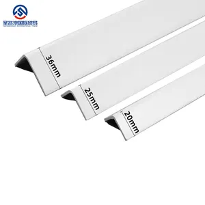 Corner L Angle Profile. Plastic Standard Shape PVC Eco-friendly 1 Piece White Modern Shipping Box Corner Protectors Plastic